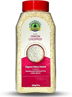 Buddha Spices Inc. White Onion Chopped - 300g (11 Oz)