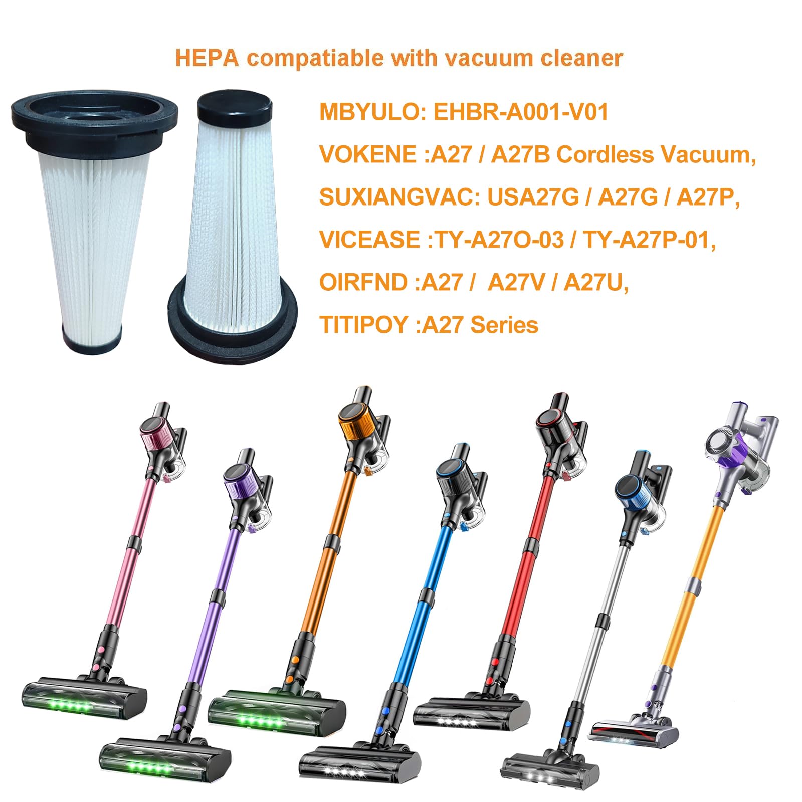 Lot De 2 Filtres De Rechange Pour Aspirateur Humide Et Sec M3 Avec