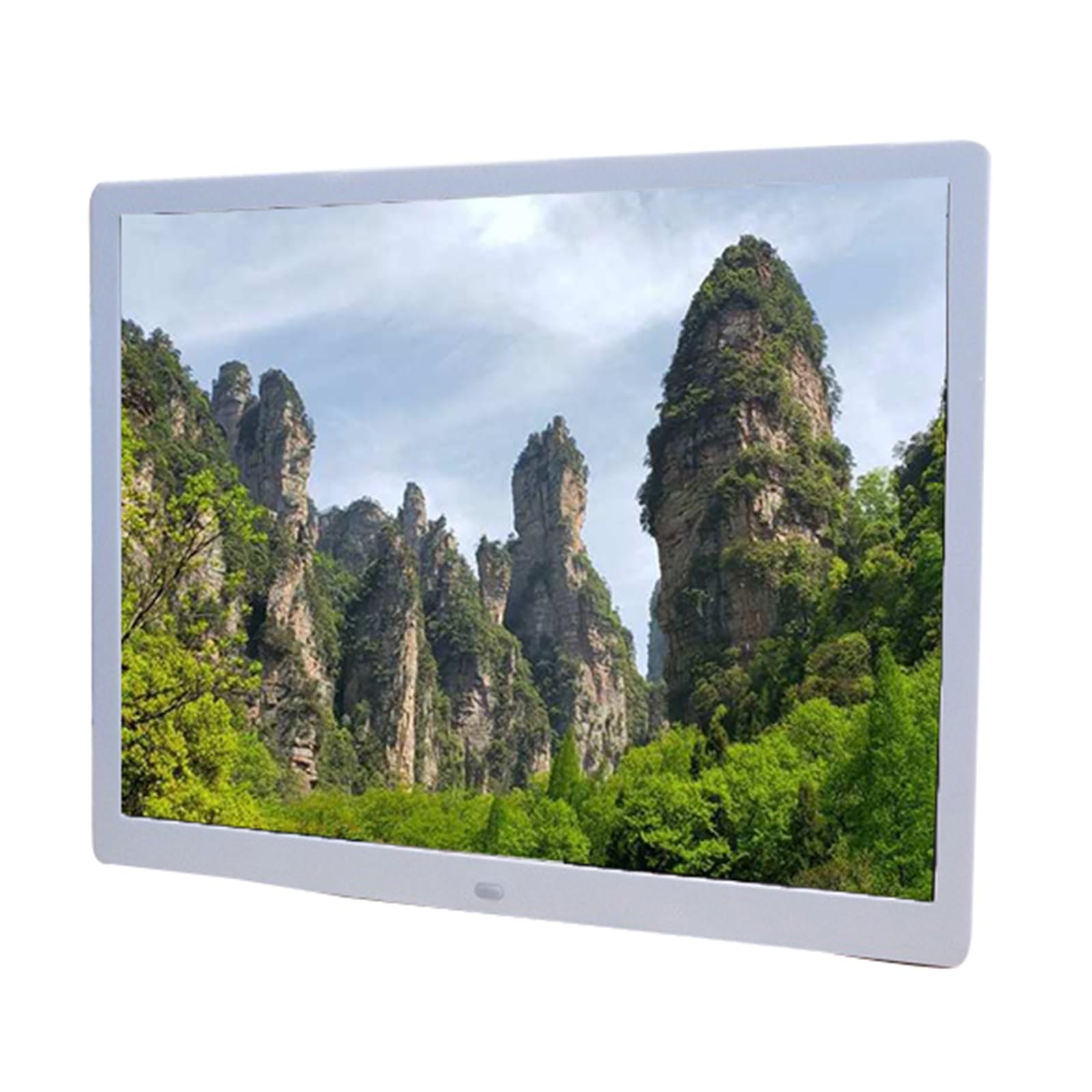 MYUYEE 15-Inch High-Definition Digital Photo Frame, Multi-Functional Electronic Photo Album And Advertising Machine (White)