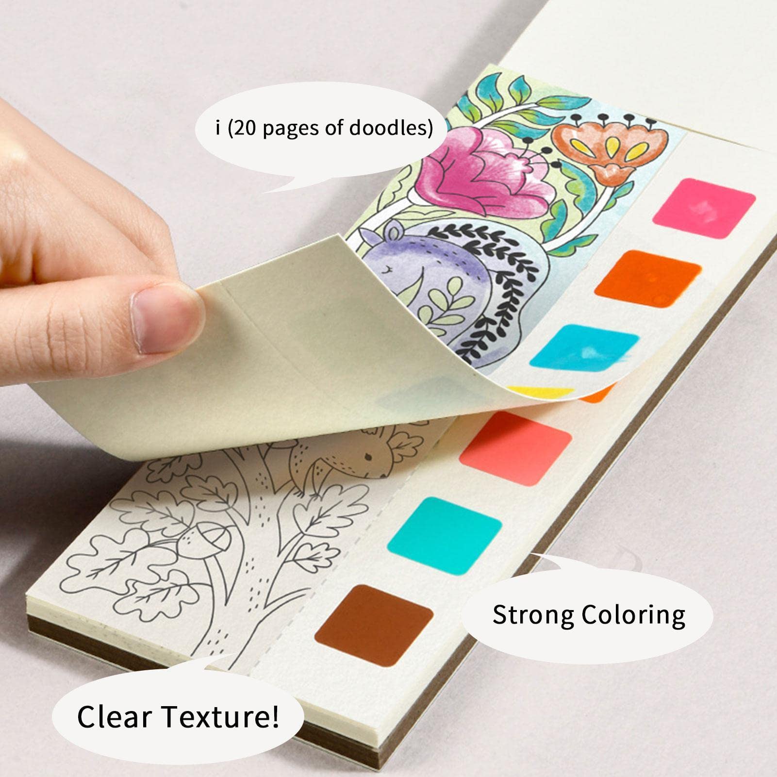 子供が描いた絵　水彩絵の具 Amazon.co.jp: 水彩絵の具の本 |絵の具付きポケット水彩画ブック |子供