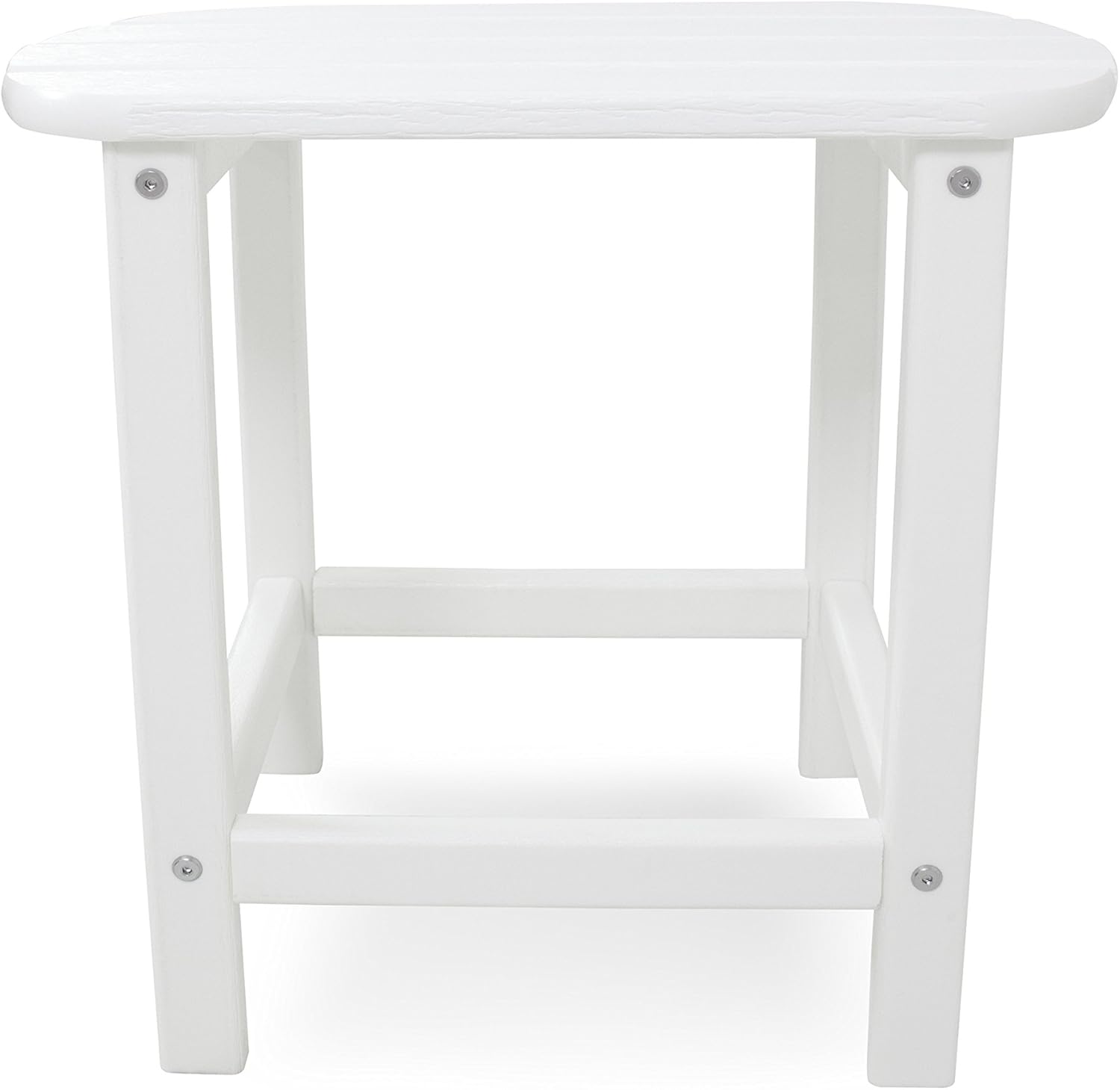 White Recycled Plastic 18" Outdoor Side Table