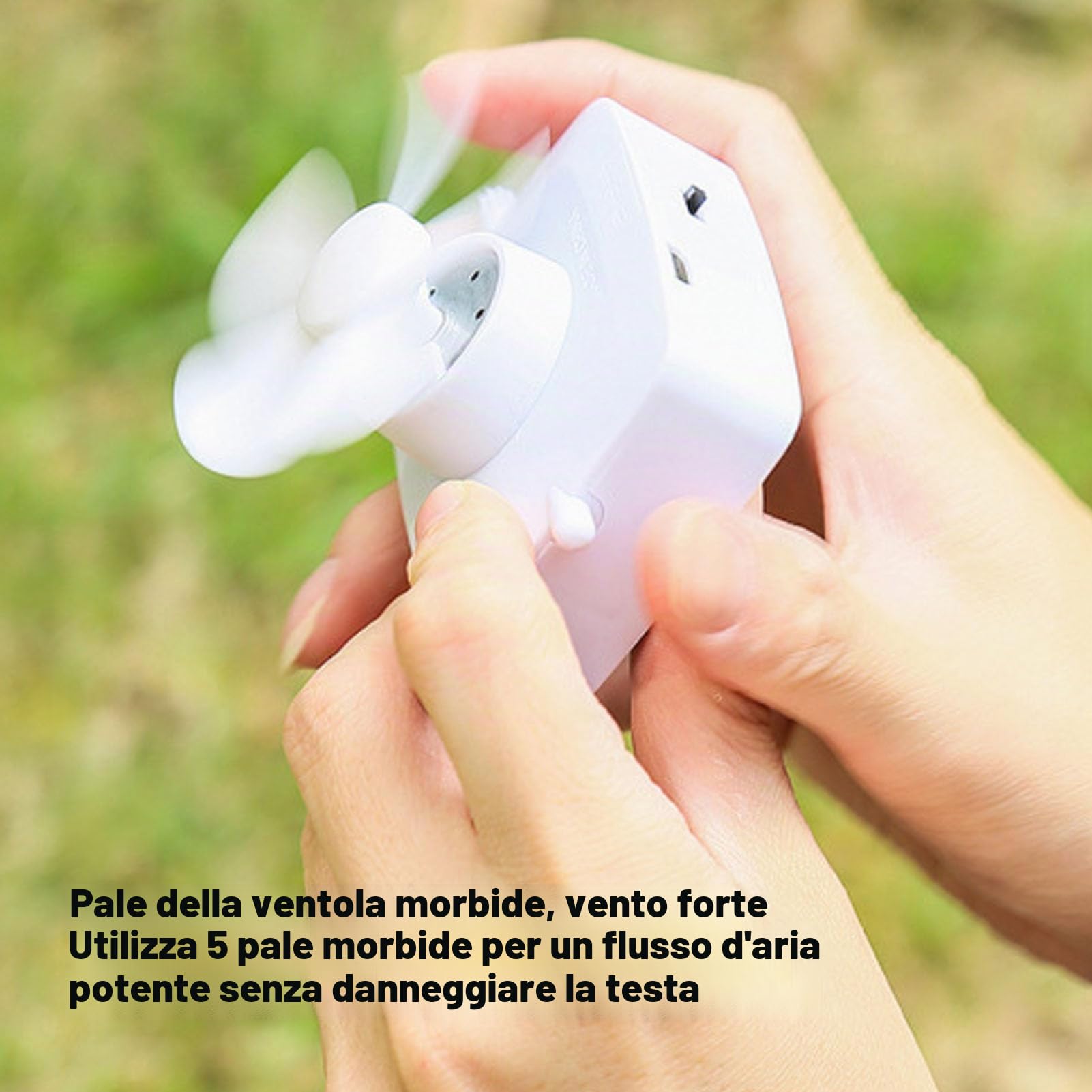 Cappello con Ventola Solare, Berretto Baseball con Tesa Larga Pale morbide Protezione UV Estiva Ricarica USB Berretto Baseball con Ventola Solare per Spiaggia Giardino Sport
