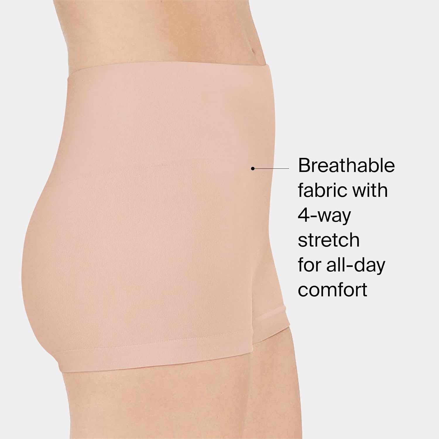 SPANX SPANXshape Everyday Shaping Boyshort - Comfortable Core Control Shapewear Underwear - Invisible Under Clothes - No-Show - Image 3