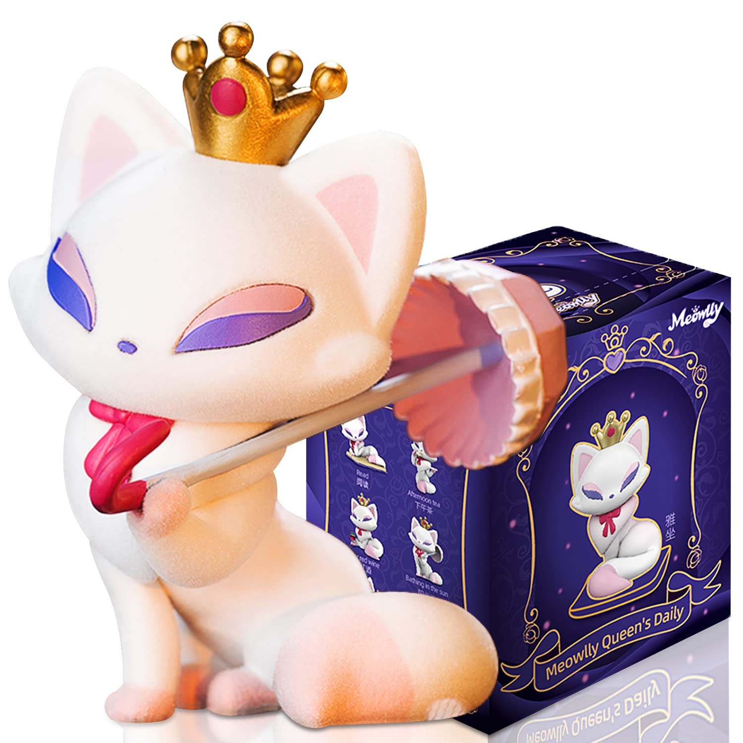 Miao Li series pvc flocking blind box hand-made genuine blind box doll doll blind box includes 1 of 7 collectible statues, blind box toys, popular collections, random art toys, gifts, birthday parties