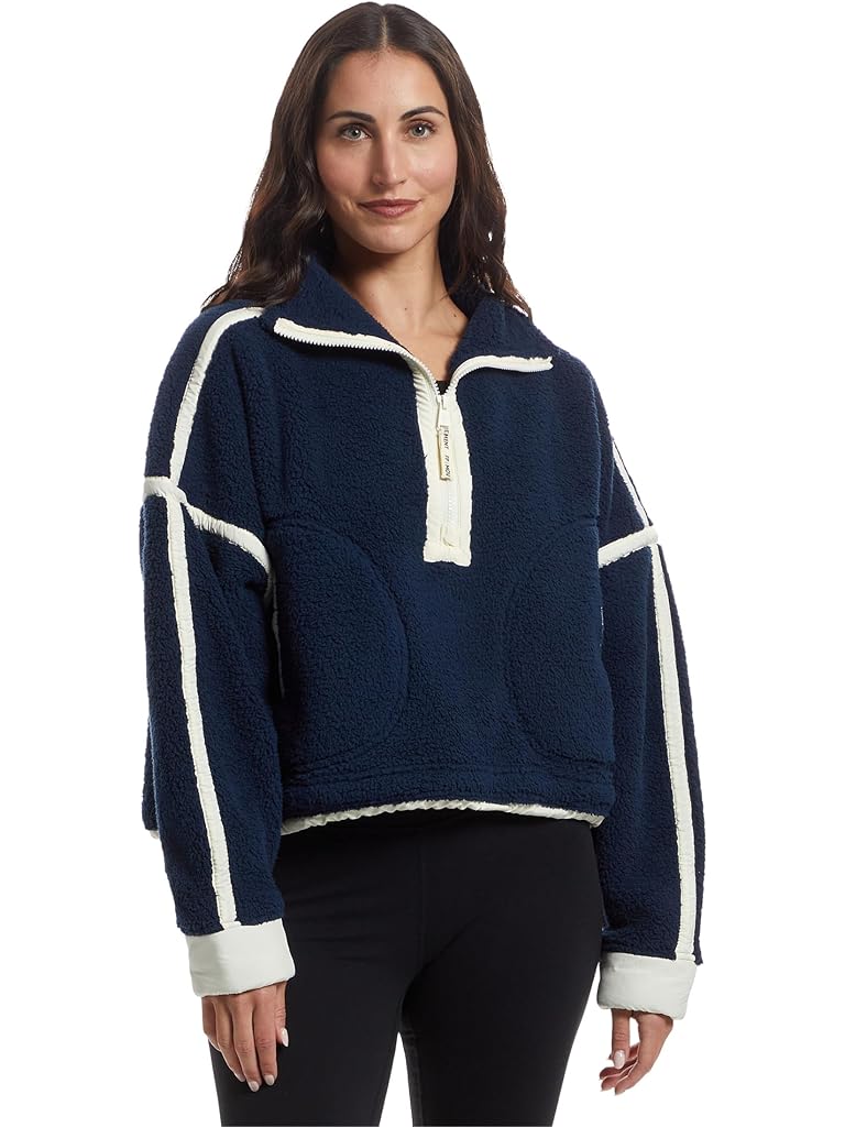 Navy Free People Mountain High 1/2 Zip