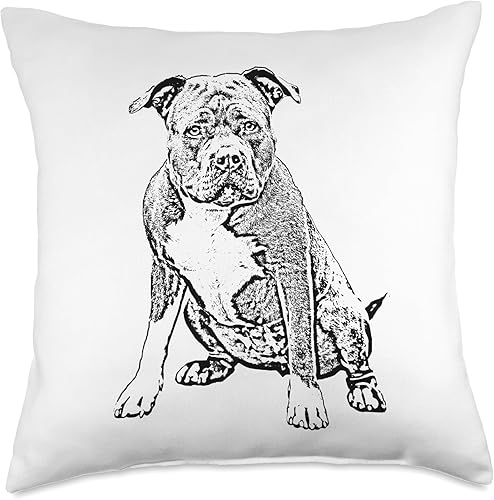 Miniatura 5 de Love American Bully Clothes & Accessories American Dad Dog Mom Bully XL - Almohada de dibujo, 16 x 16 pulgadas, multicolor