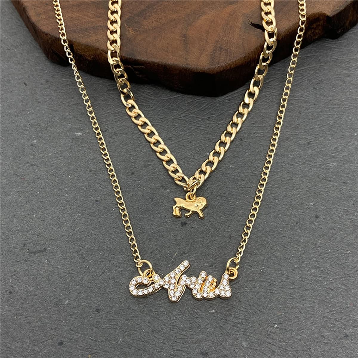 Astrological Aries Layered Necklace