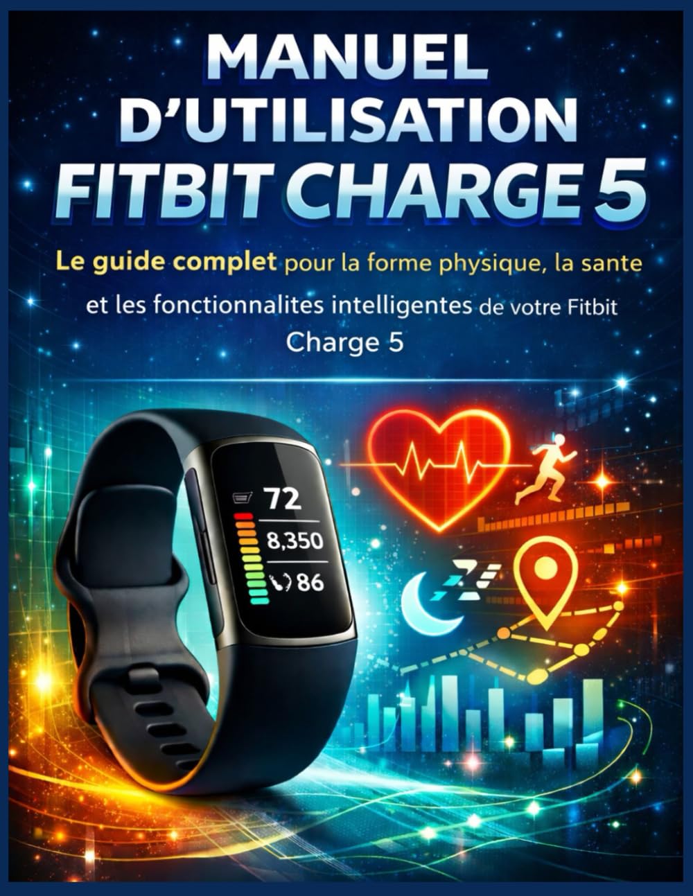 Manuel d’utilisation Fitbit Charge 5: Le guide complet pour la forme physique, la santé et les fonctionnalités intelligentes de votre Fitbit Charge 5