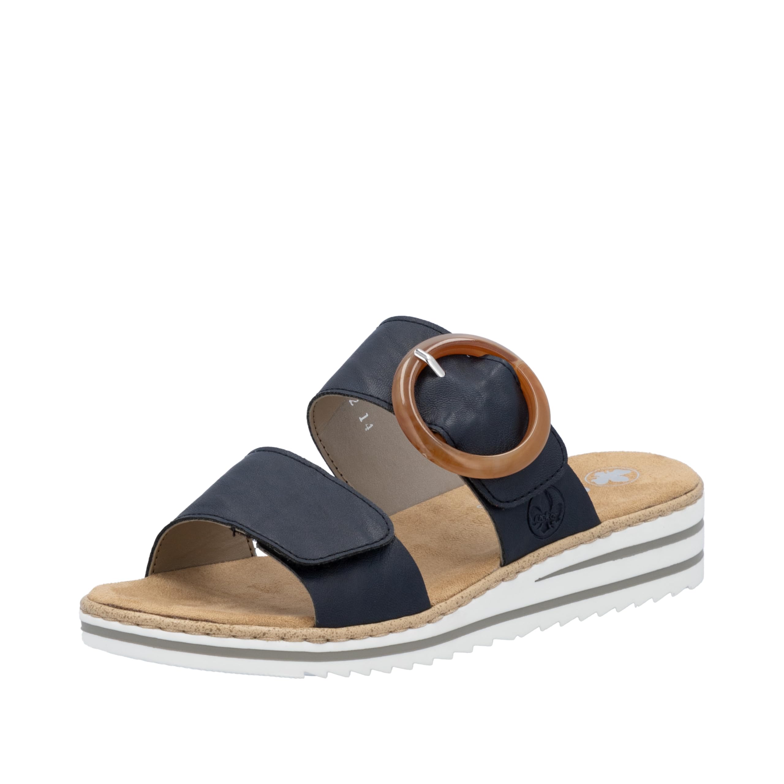 Rieker Mules Beige, blue, 3.5 UK