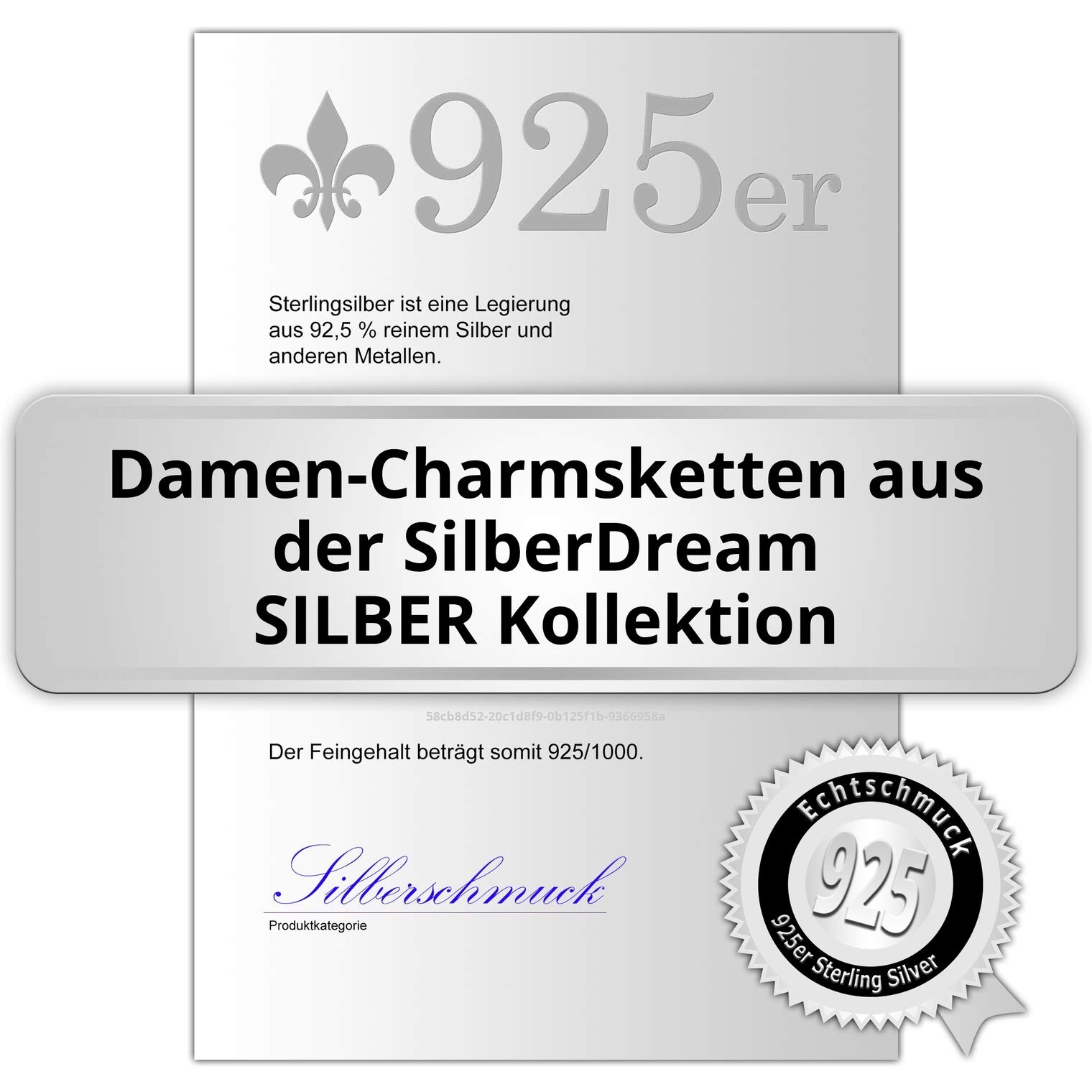 Chaîne pour pendentif en argent 925 - 80 cm - SilberDream FC00288-1