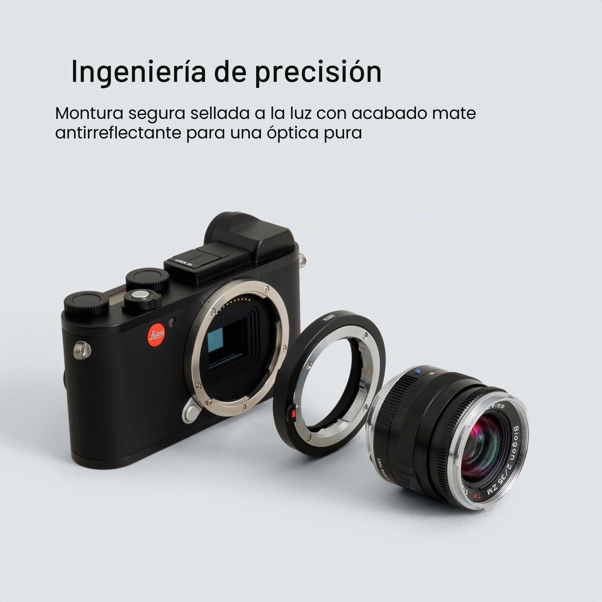 Urth Adaptador de Montura para Objetivo (Manual): Compatible con Leica M Objetivo a Leica L Cuerpo de cámara