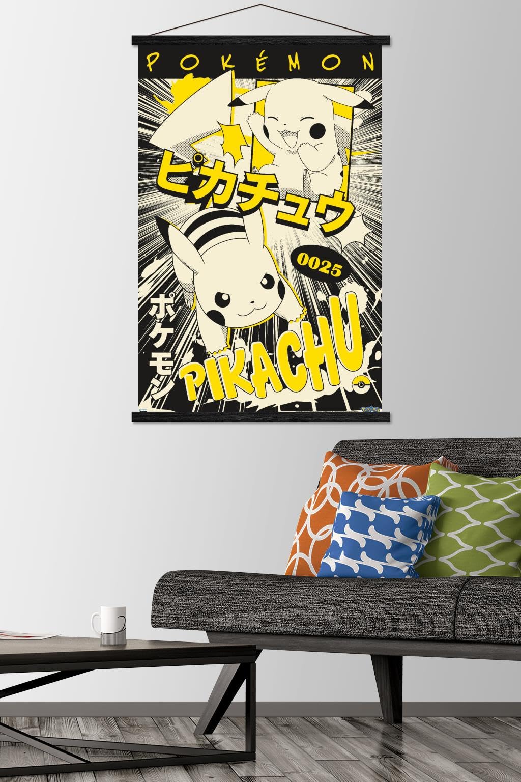 LXPPLSYY Pokémon Poster, Pikachu In Pop - Art Style Battle Wall Art