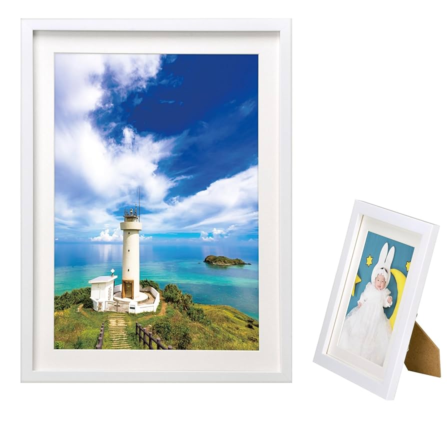 Amazon | ハクバ HAKUBA 額縁 MM-01 A4 木製 スタンド付