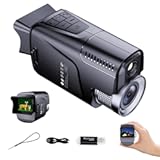 1080P FHD Night Vision monocular with 850NM IR Illuminator, 1500M Night Range, 10X Digital Zoom, 7-Layer Coated Lens, 2 Inch TFT Screen, 5 Hours Battery Life, IPX4 Waterproof