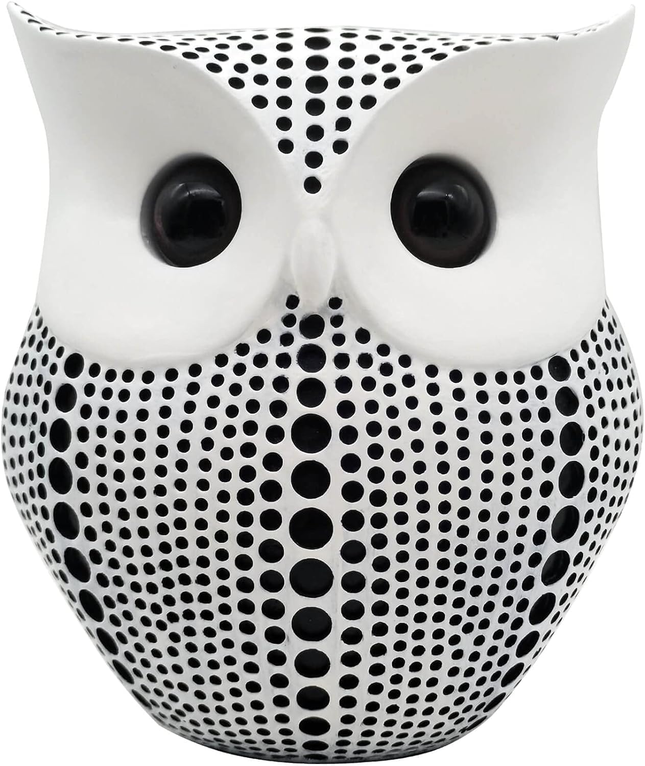 TRENDING Owl Craft Statues Home Decor, Modern Classy Lucky Owl Resin Art Figure Showpiece, Figurines, Animal Statue, Small Accents for Bedroom, Office, Garden, Bookshelf, TV Stand Decoration | White