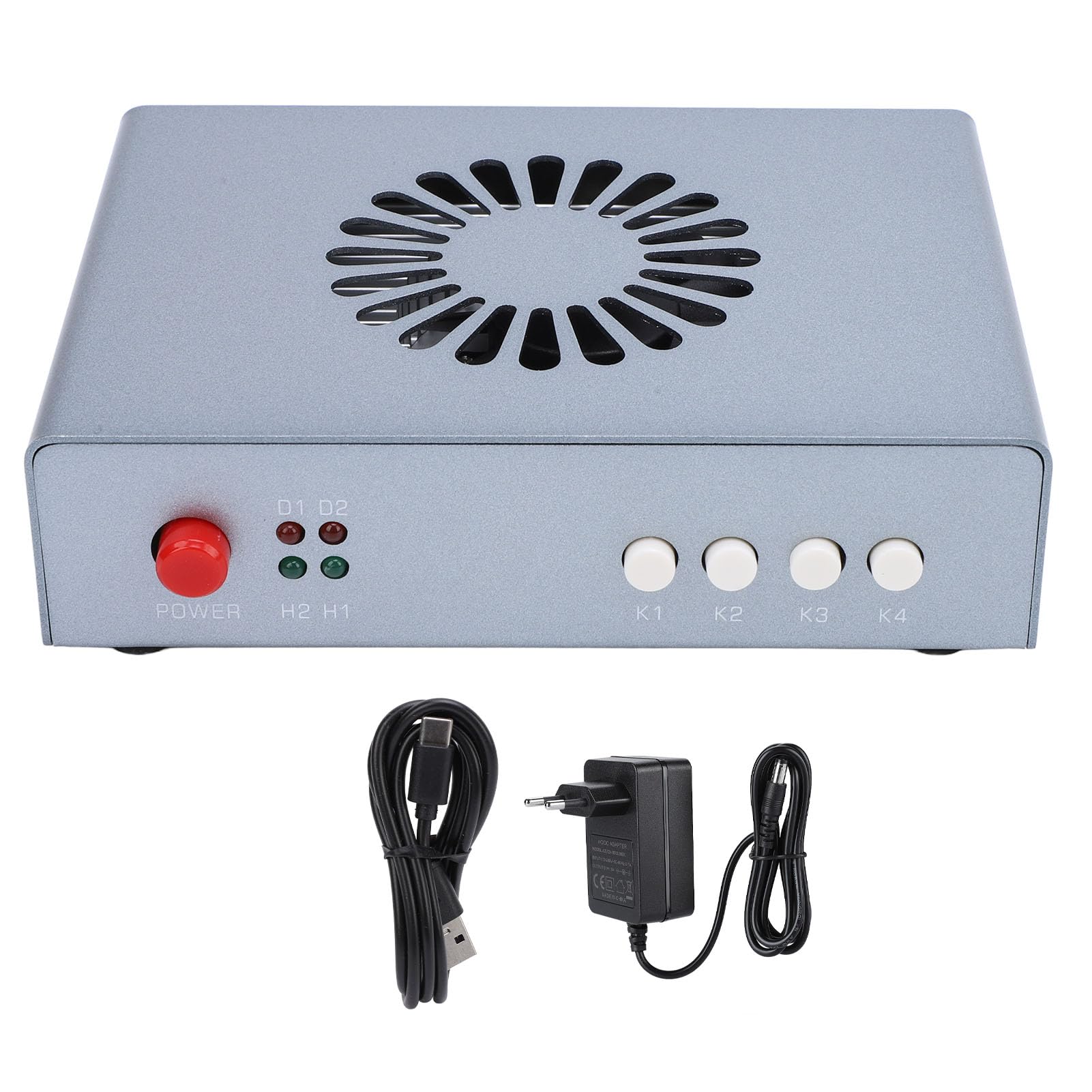 DMA FUSER Sintetizzatore di interfaccia multimediale 2K 144Hz con fissatore di sovrapposizione, materiale in lega di alluminio, facile controllo plug-and-play spina UE)