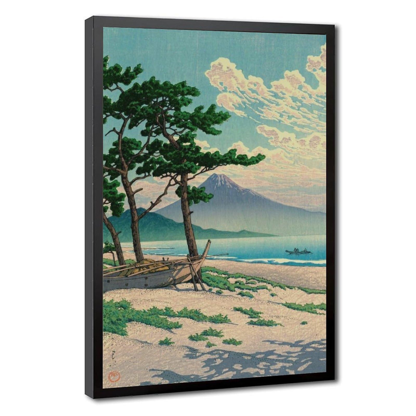 LXWNZE Pine Beach at Miho by Kawase Hasui(50) Poster su tela da parete decorazione artistica da parete per soggiorno camera da letto decorazione 61 cm L x 91,4 cm W