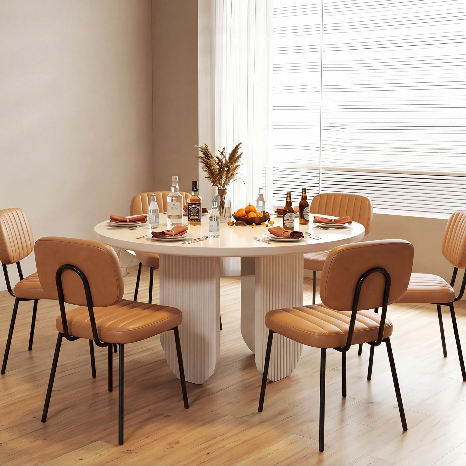 OLIXIS Dining Chairs Set of 6, Mid Century Modern Kitchen Chairs