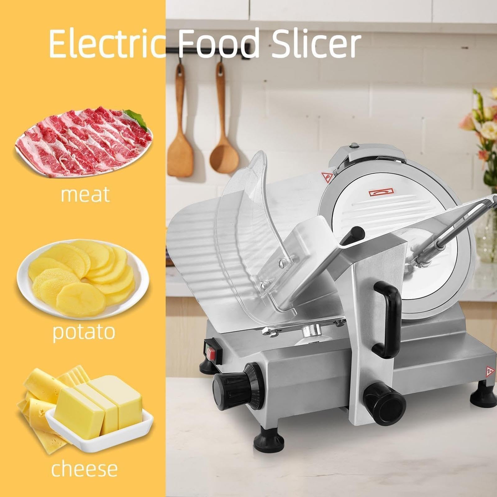 Affettatrice Professionale, Lama Inox 0,2-1,5mm, Ø20/25cm, Macelleria