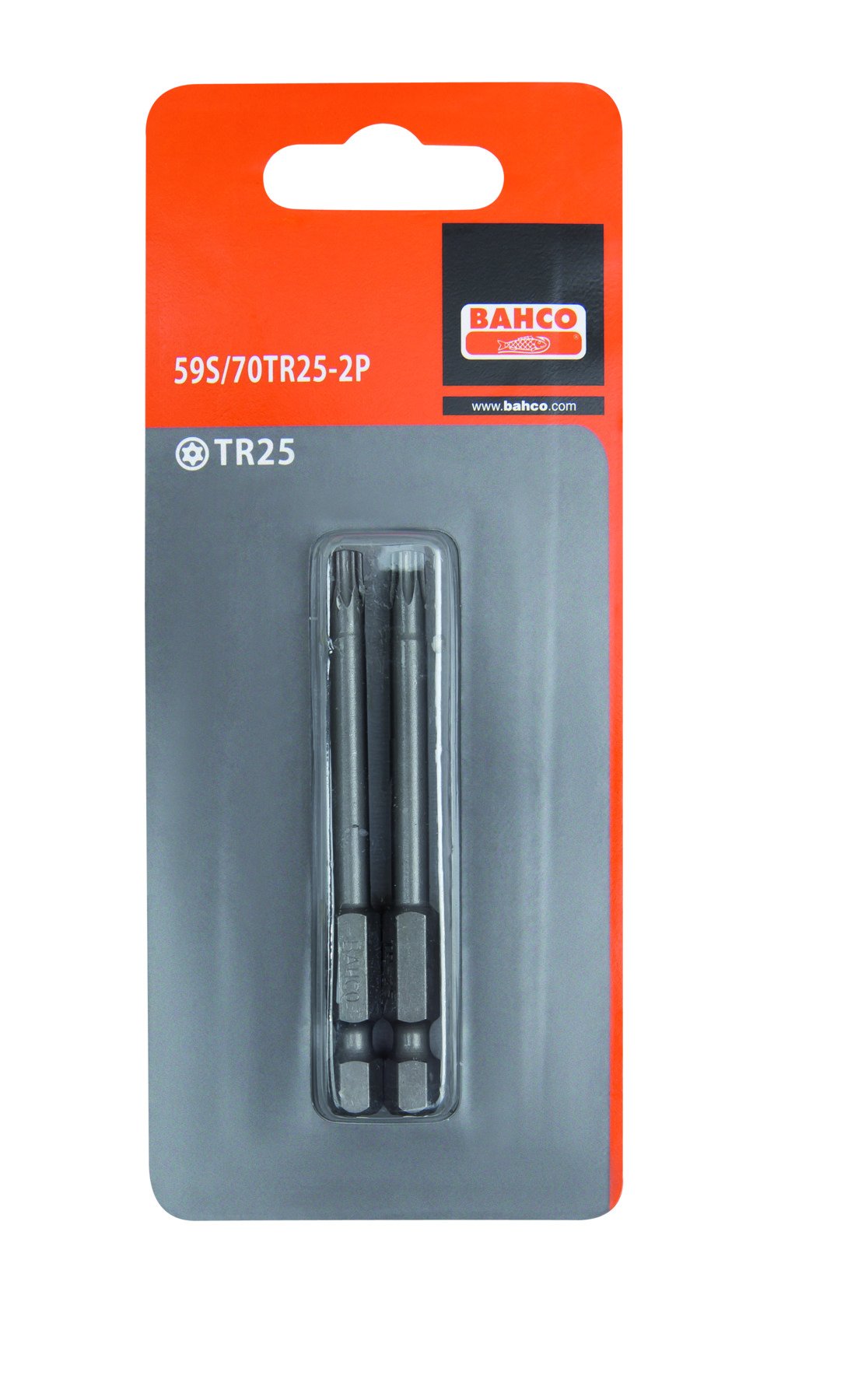 Puntas 1/4" Tr25 70Mm en pack de 2 unidades para destornillador manual y electrico