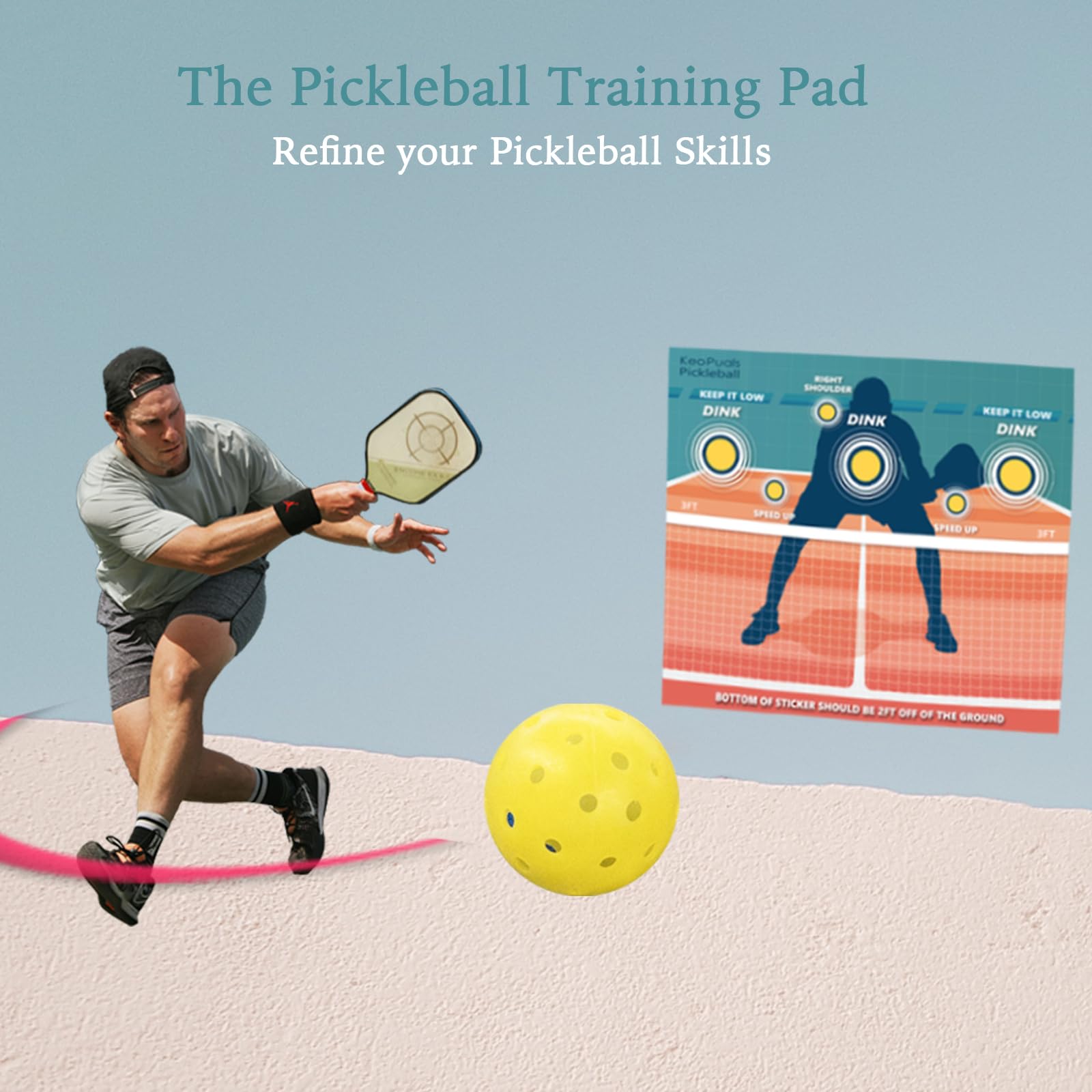 Pickleball Dink Pad for Pickleball Training Wall Dink Pads for