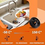 2 Pack Garbage Disposal Splash Guards 3 3/8" Sink Baffle QCB-AM for InSinkErator Evolution Series, Upgraded Funmit Removable Quiet Collar Drain Plugs, Garbage Disposer Accessories