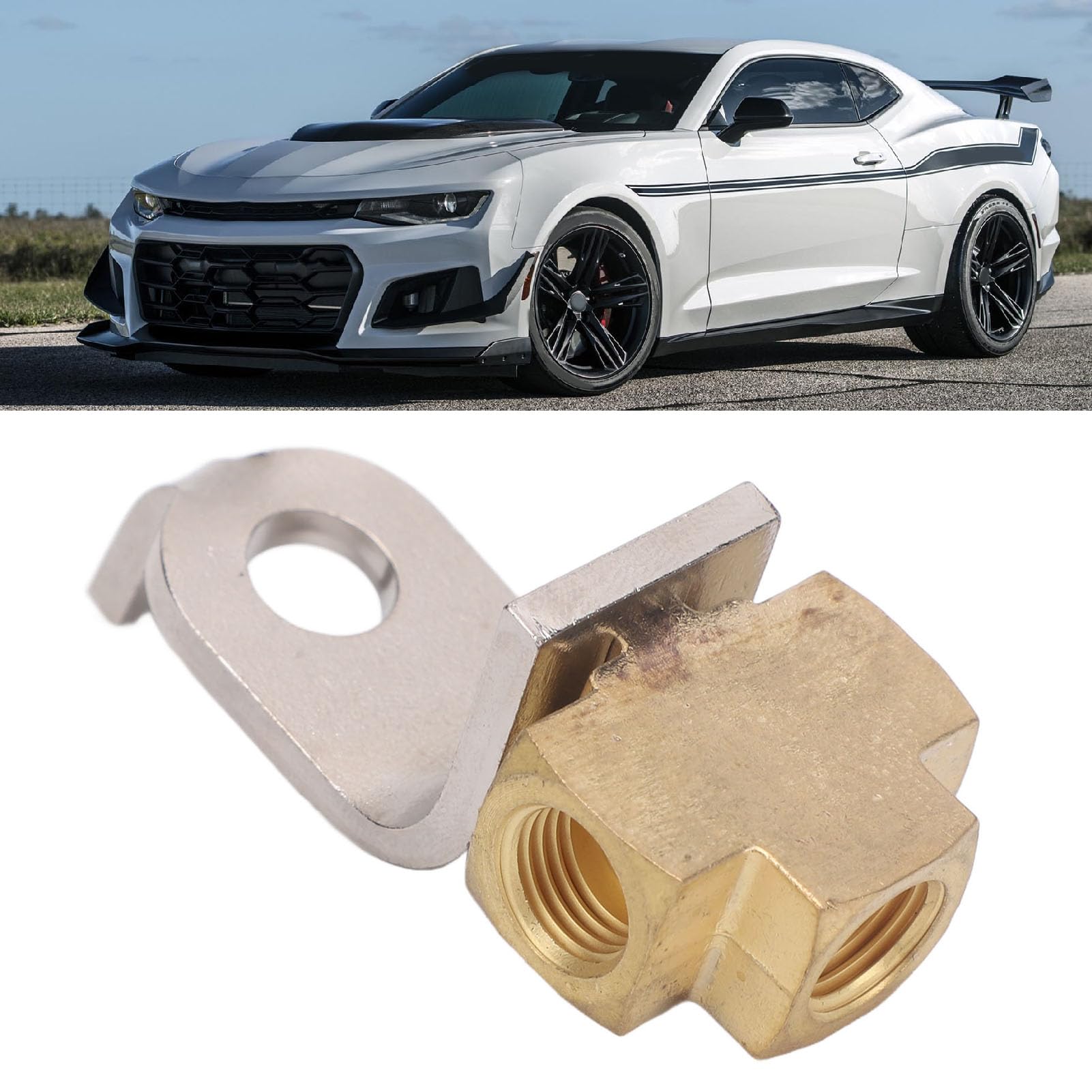 Raccordo A T Per Impianto Frenante | Acciaio Inox 3/16" Con Filettatura 3/8"