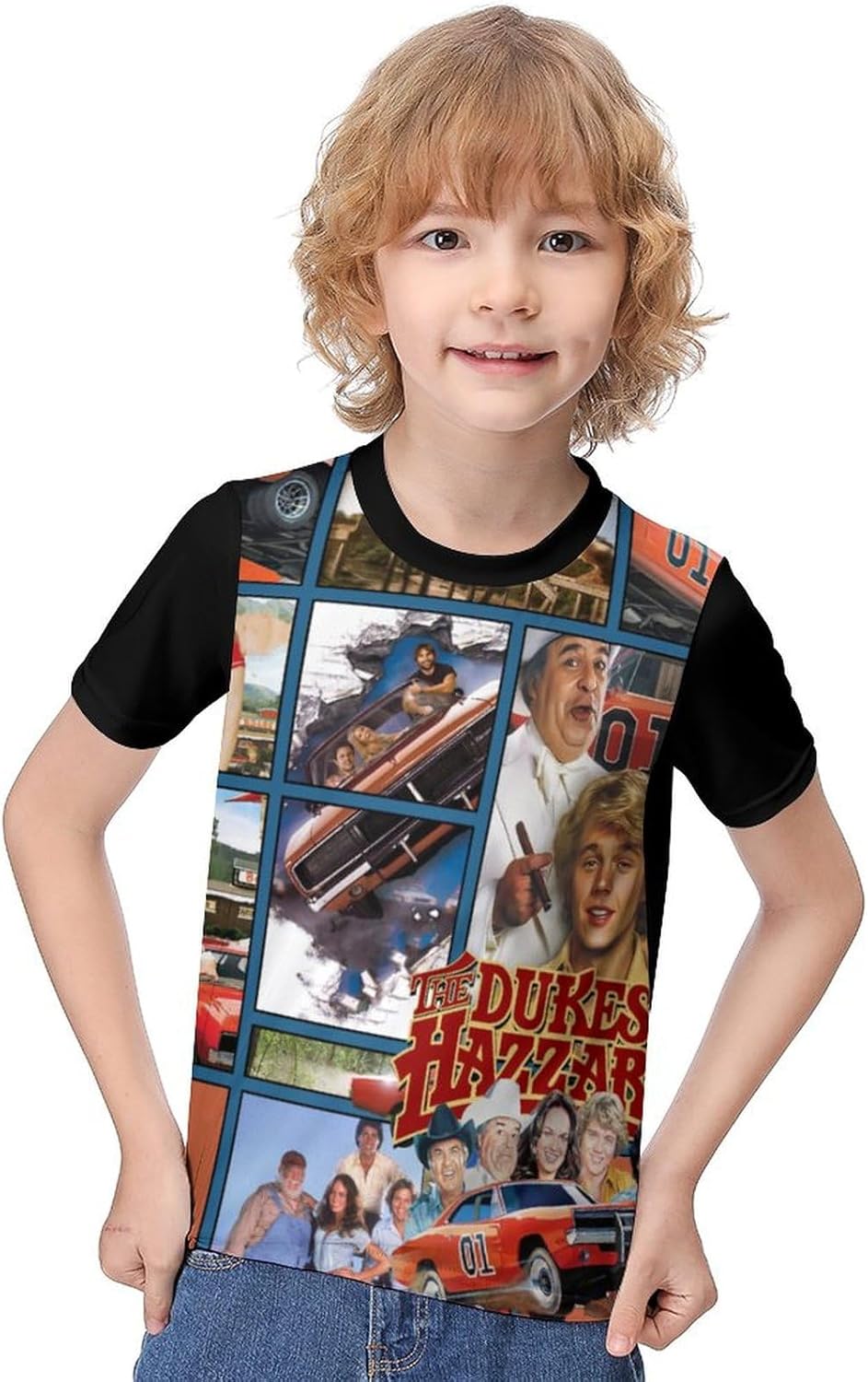 Teen Crew Neck Tshirts Short Sleeve Clothes for Hazzard Dukes Tops,Cute Summer T Shirt