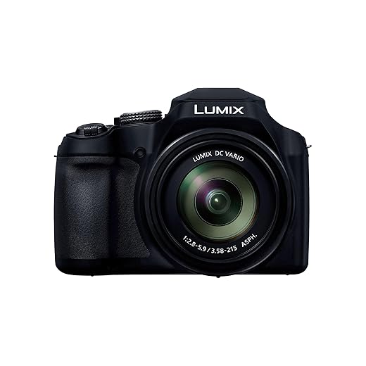Panasonic Lumix DC-FZ82DE-K Bridge Camera met 20-1200 mm F2.8-5.9 Lens, 18.1MP, 4K Video & Foto, OLED Live View Finder, LCD Touchscreen, USB-C, Zwart