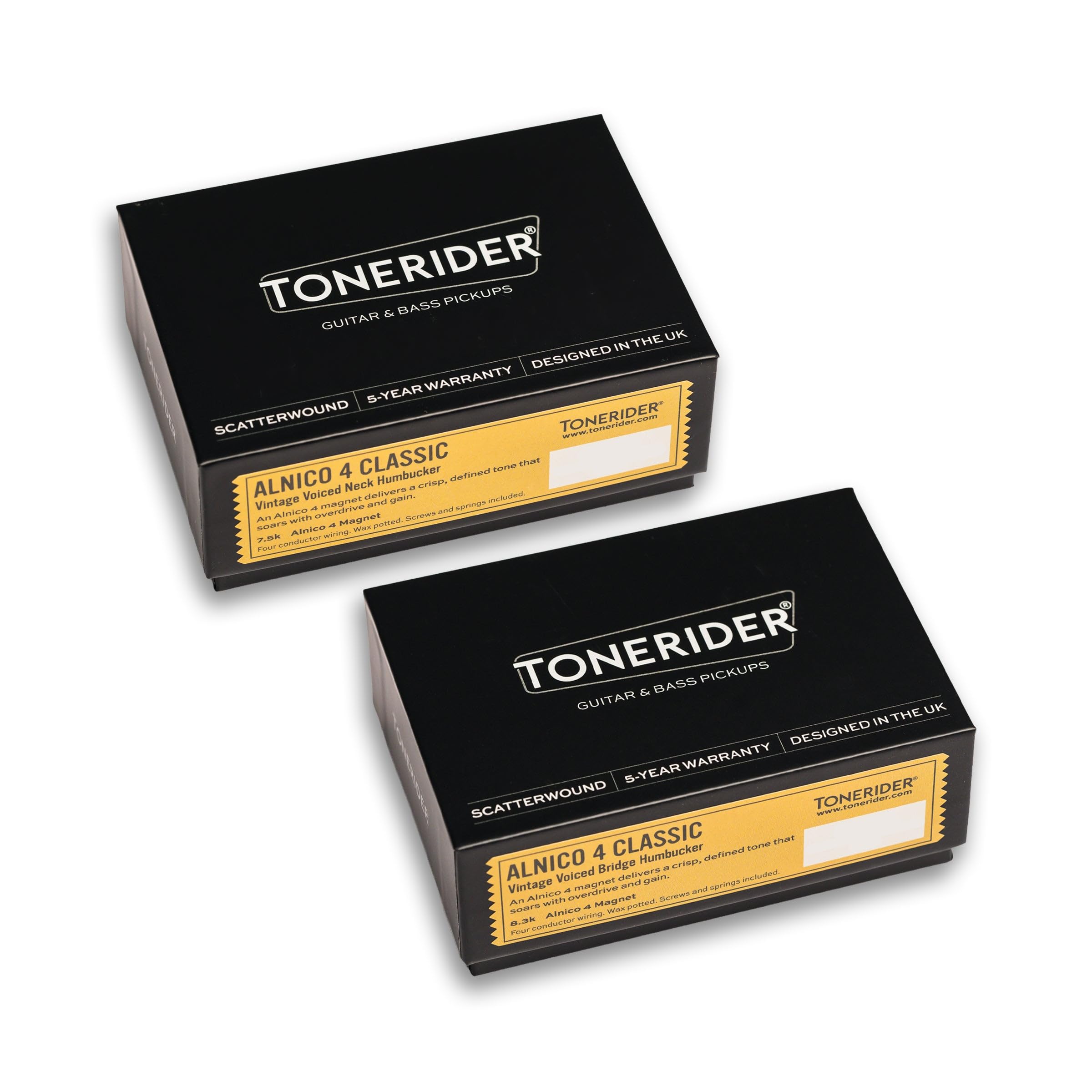 Tonerider AC4 Alnico IV Classics Set Paire de micros humbucker Nickel (Import Royaume Uni)