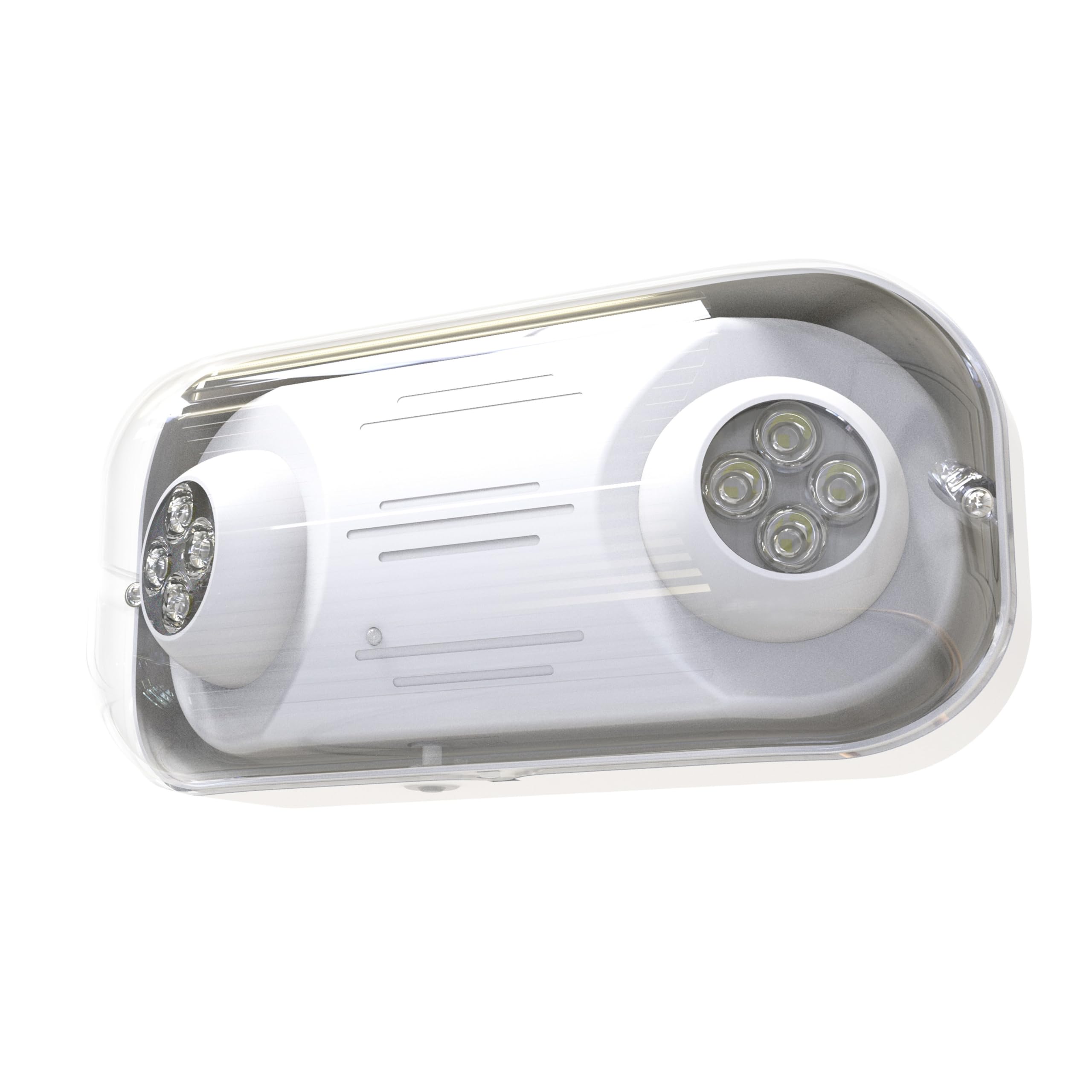 RP Lighting + Fans Olan LED Emergency Combo Light with Remote Control Option - White