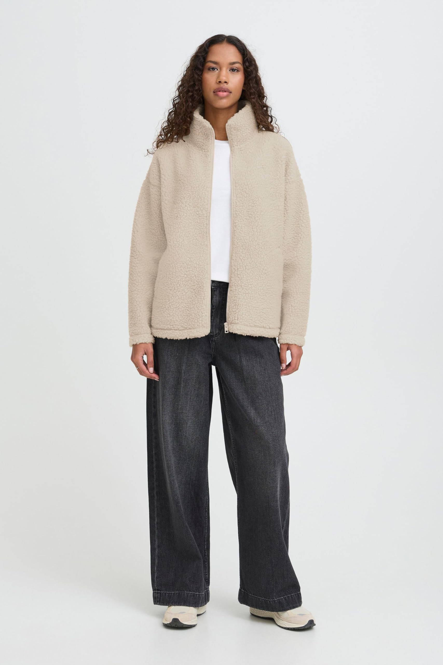 OXMO OXTovine Damen Jacke Übergangsjacke Teddy-Jacke