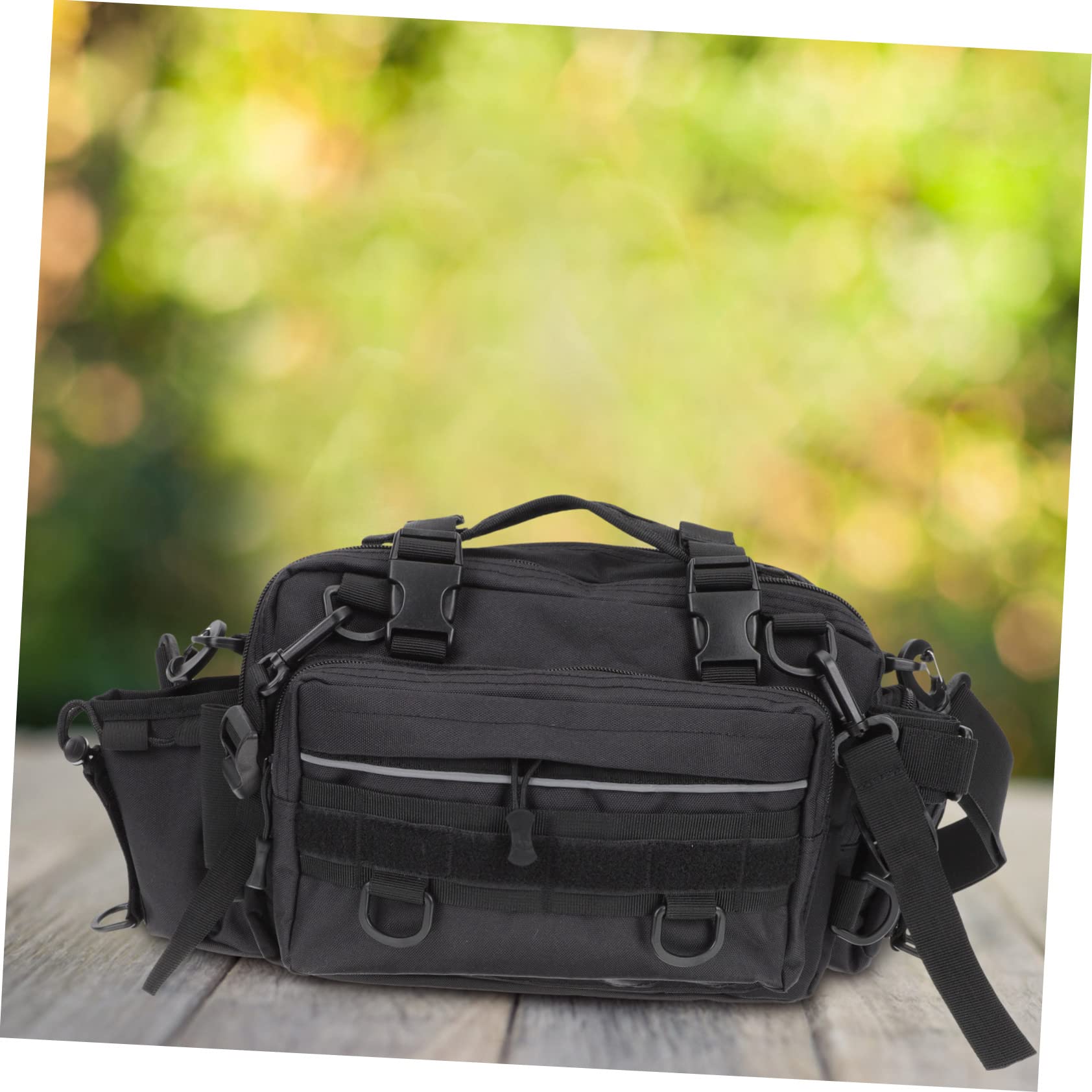 Anneome Borsa per Canne da Pesca Oxford, Grande capacità, Resistente all’Usura, Portabile a Mano, a Spalla a Tracolla per Campeggio e Pesca | Grande Capacità Multifunzione, Resistente'abrasione E'acqua, Stile Chic Look Curato