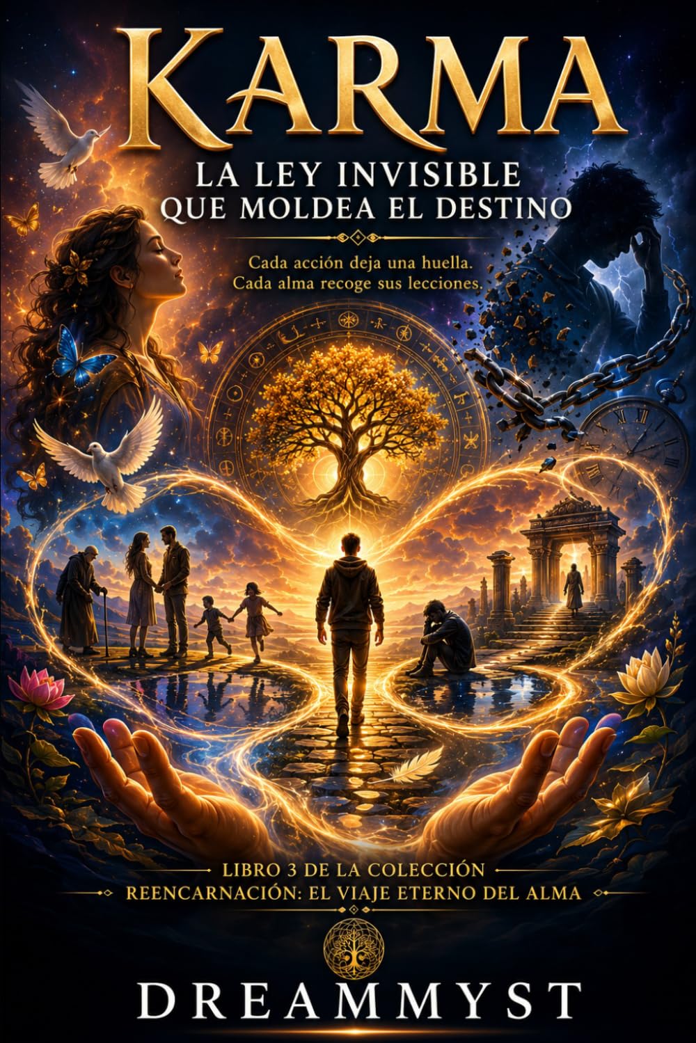 Karma: La ley invisible que moldea el destino: Colección Reencarnación: El viaje eterno del alma (LIBRO 3)