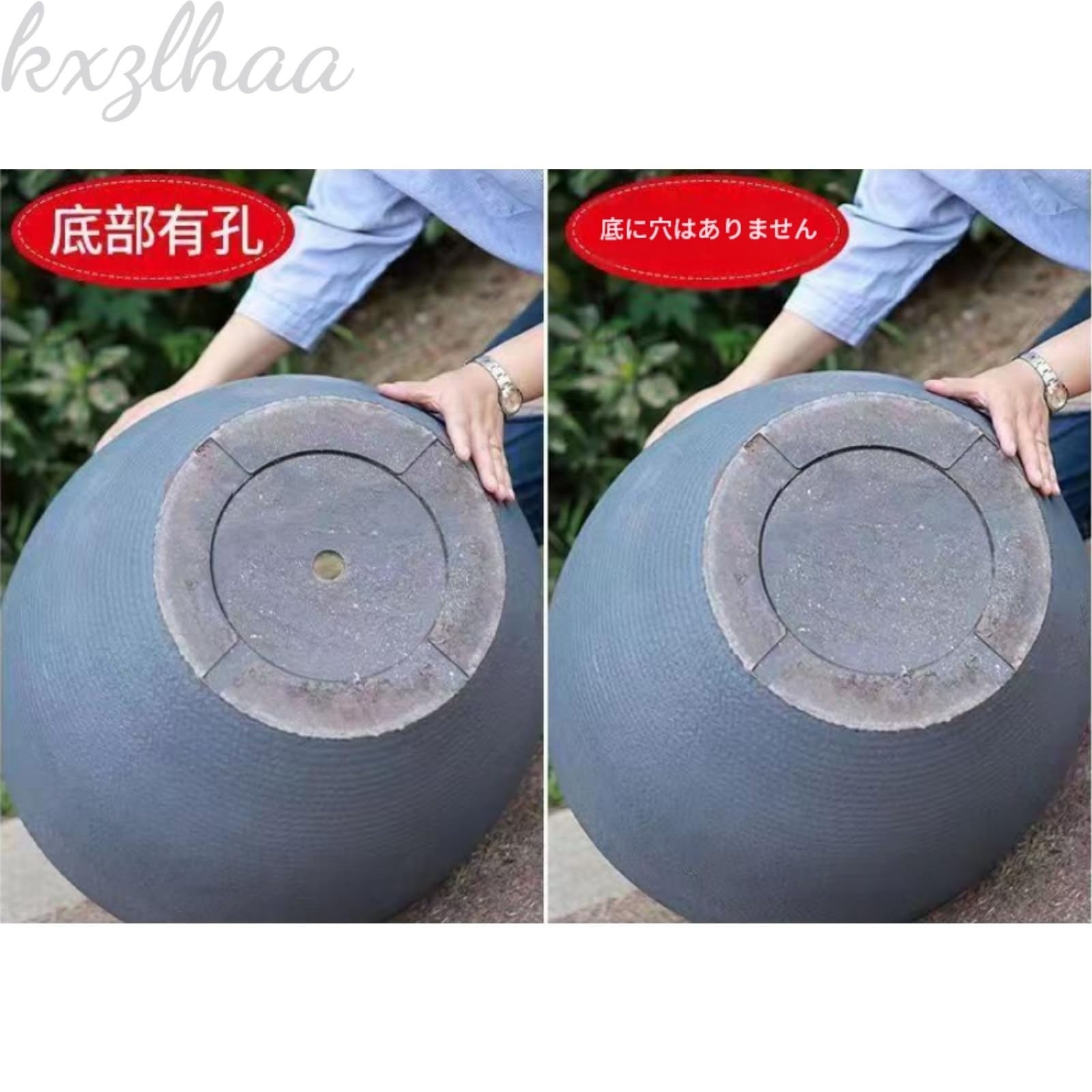 Amazon.co.jp: 【kxzlhaa】特大広口プラスチックプランター 模造石模様