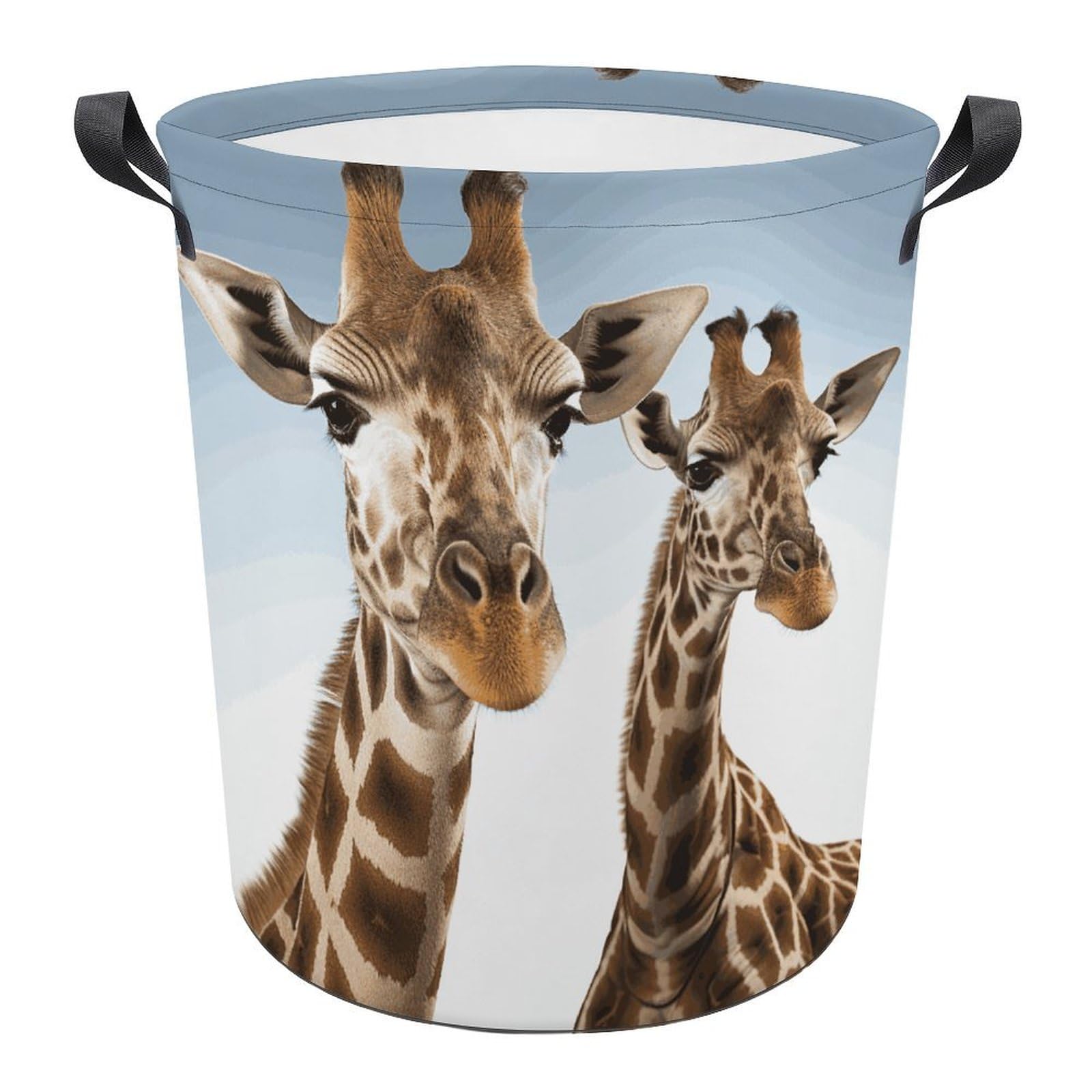 Panier à linge pliable grand format avec col de girafe pour buanderie