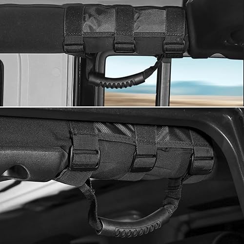 Miniatura 6 de Pack-2 Juego de asas de agarre automático, correa para manija de techo, correa para manija de automóvil, 3 correas, diseño de bandera