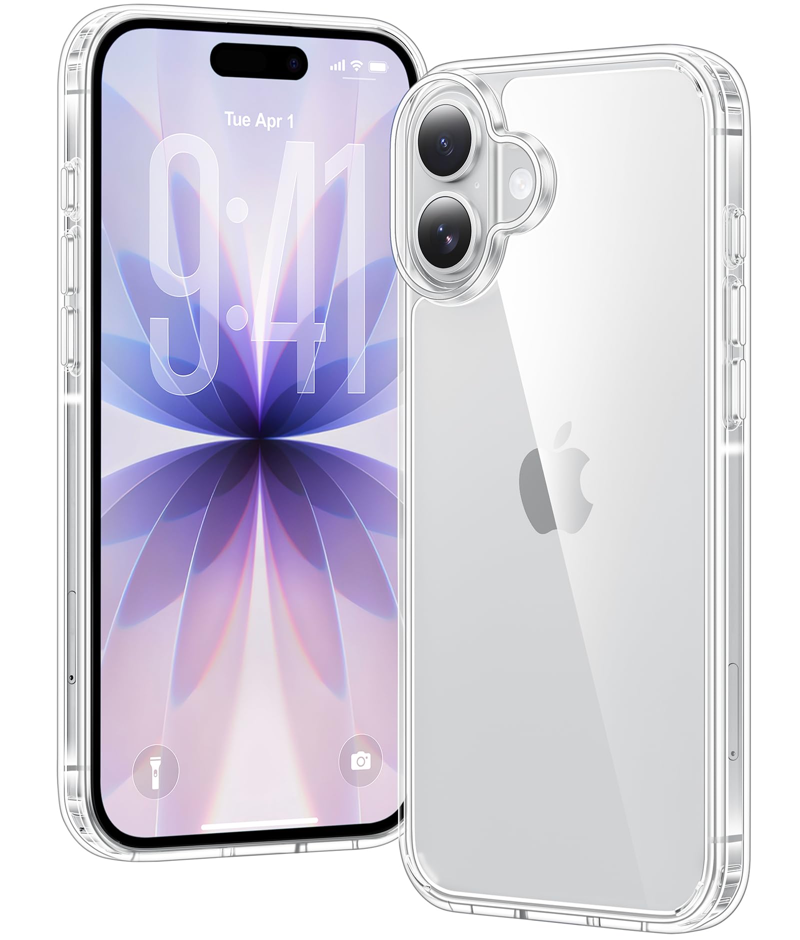 Clear Case for iPhone 15, Ultra Thin, Shockproof TPU Cover, Anti-Yellowing, Crystal Clear, Phone Case for Apple iPhone 15 - Clear — view 549