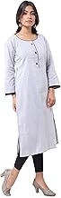 Women's Stylish Kurti with Pure Khadi Cotton for Office Wear, Casual, Regular, Slim Fit, Festival, Easy Washable