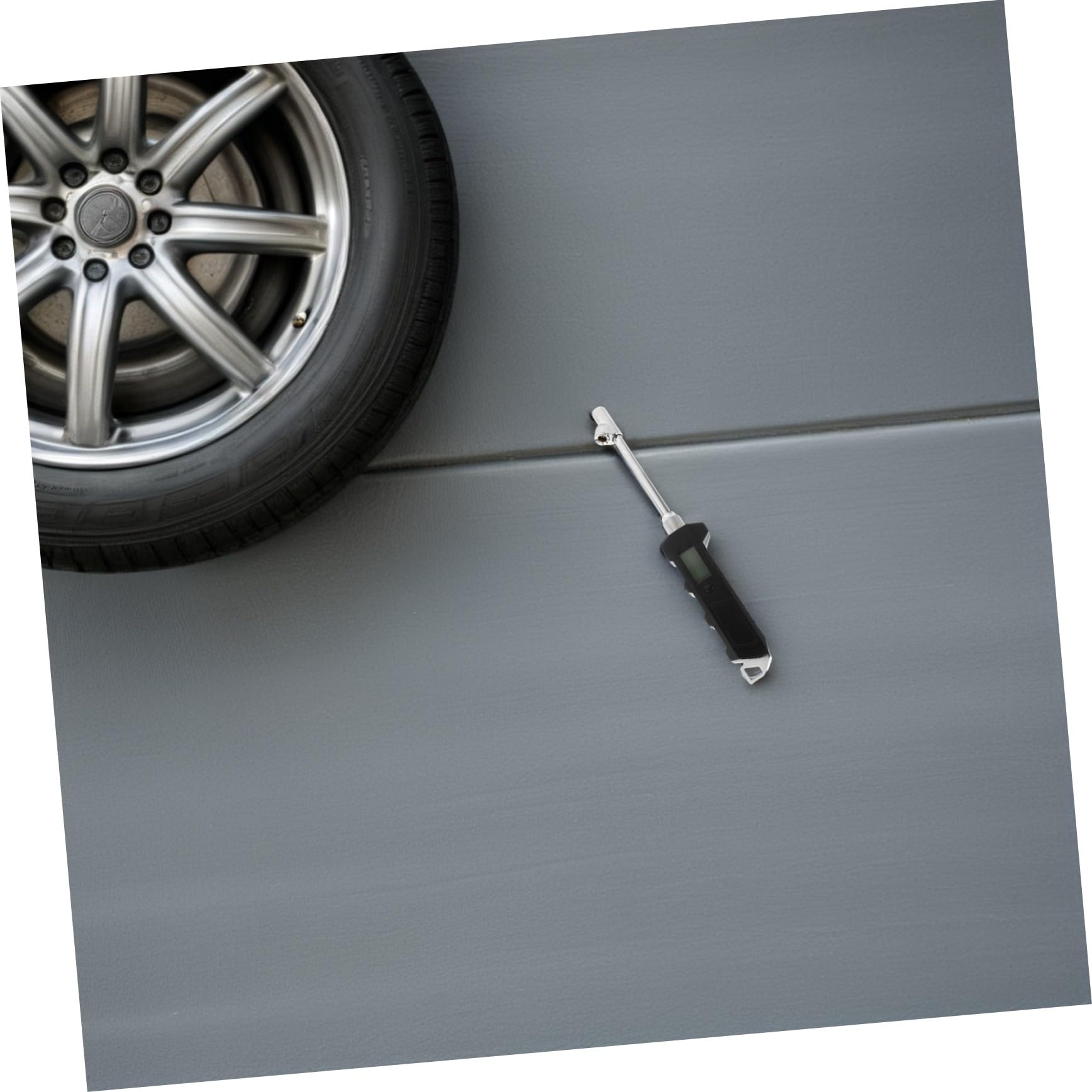 Gatuida Manomètre Numérique Double Tête avec Rétroéclairage LCD pour Camion Voiture Moto et Vélo Affichage Précis et Portable pour Contrôle de Pression des Pneus