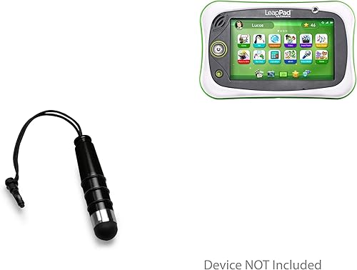 BoxWave Leapfrog LeapPad Ultimate - Lápiz capacitivo pequeño con punta de goma, color negro azabache