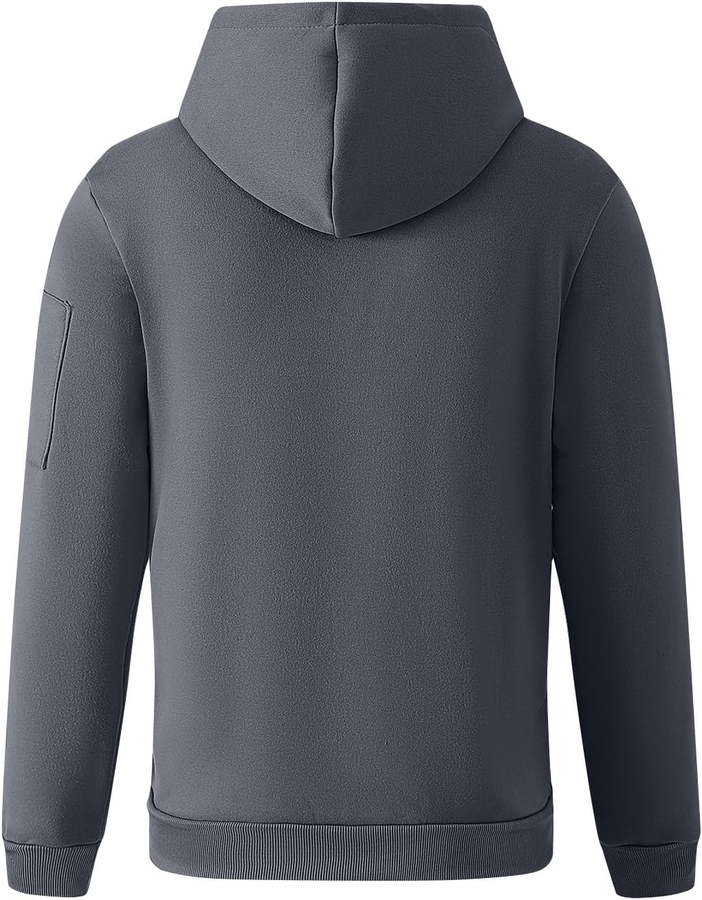 Men's Hoodies Full Zip Up Lightweight Soild Color Long Sleeve Plus Size Jackets Casual Stylish Coats Pockets