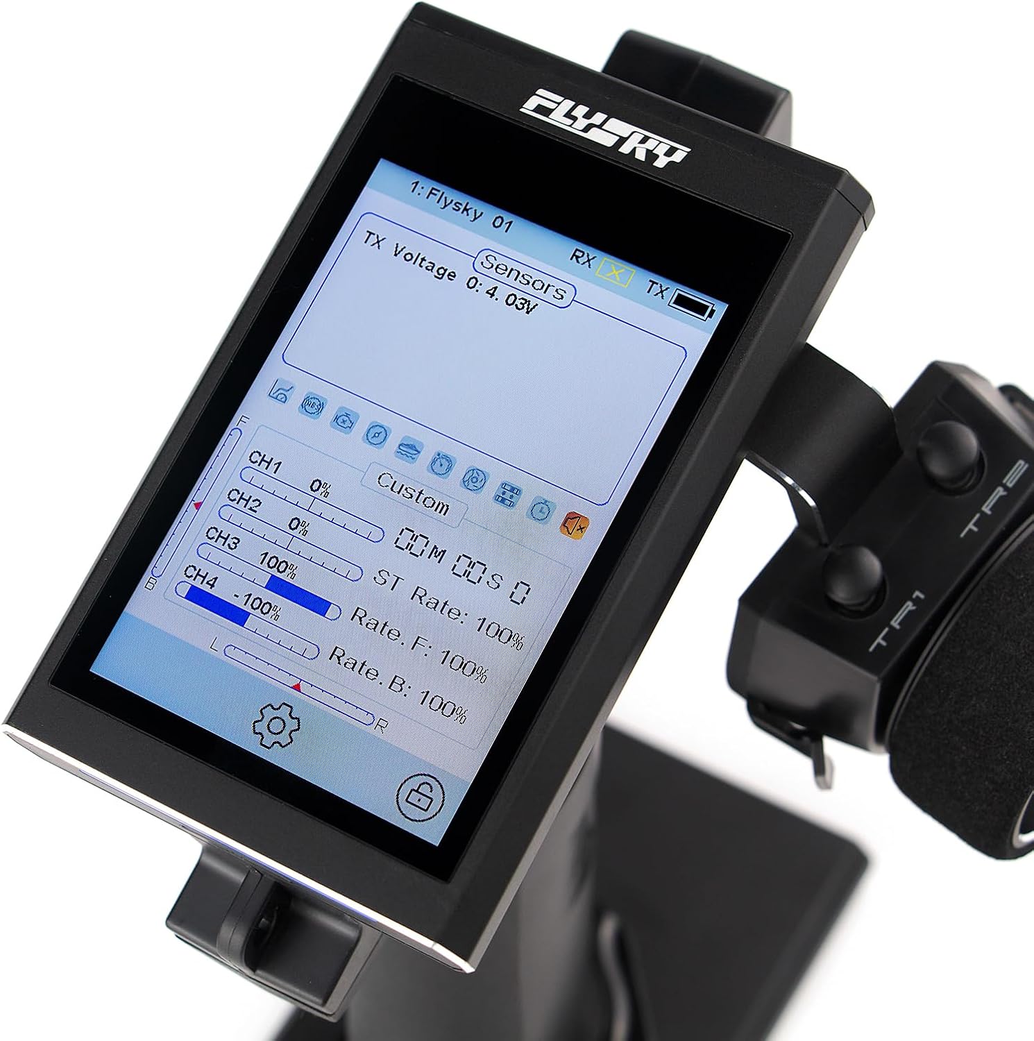 Flysky Noble NB4+ 2.4G 8CH Transmitter with FGR4S Receiver AFHDS 3 Protocol, Remote Controller for Remote Control Car Boat Models