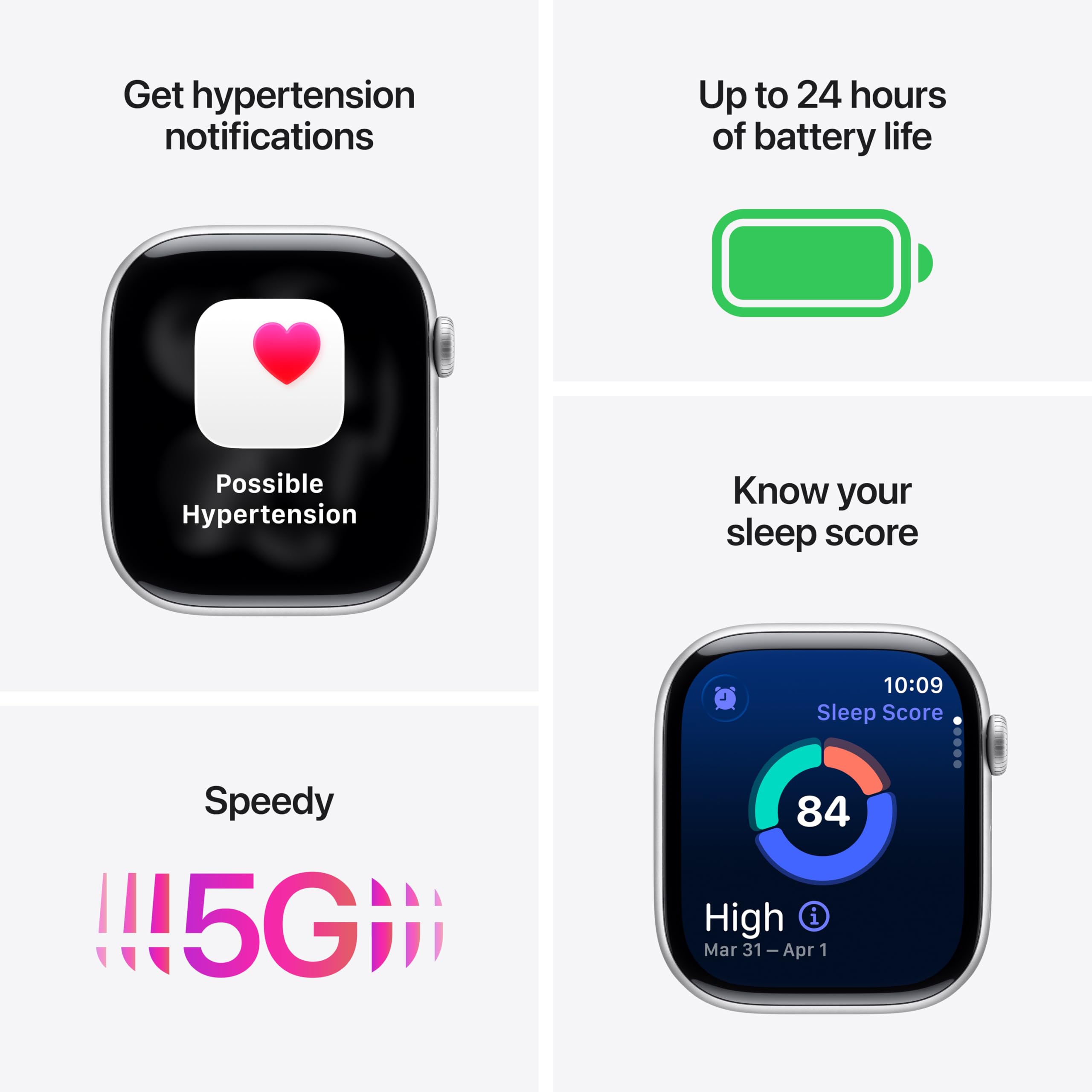 Apple Watch Series 11 [GPS + Cellular 42mm] Smartwatch with Rose Gold Aluminium Case w Light Blush Sport Band - S/M. Sleep Score, Fitness Tracker, Health Monitoring, Always-On Display, Water Resistant