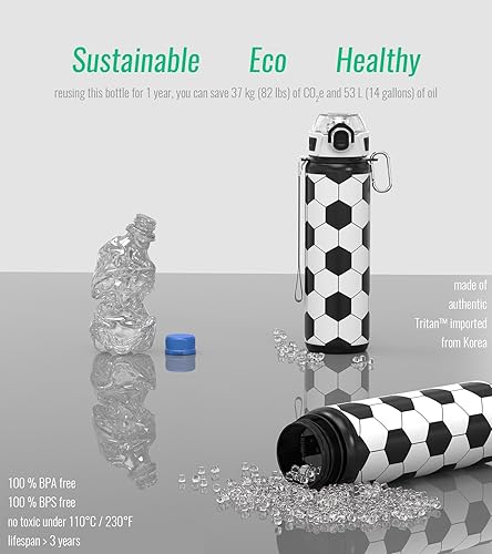 Miniatura 6 de Botella de agua deportiva de 32 oz1 L, tritán duradero, a prueba de fugas, apta para lavavajillas, sin BPA, resistente a caídas, tapa para