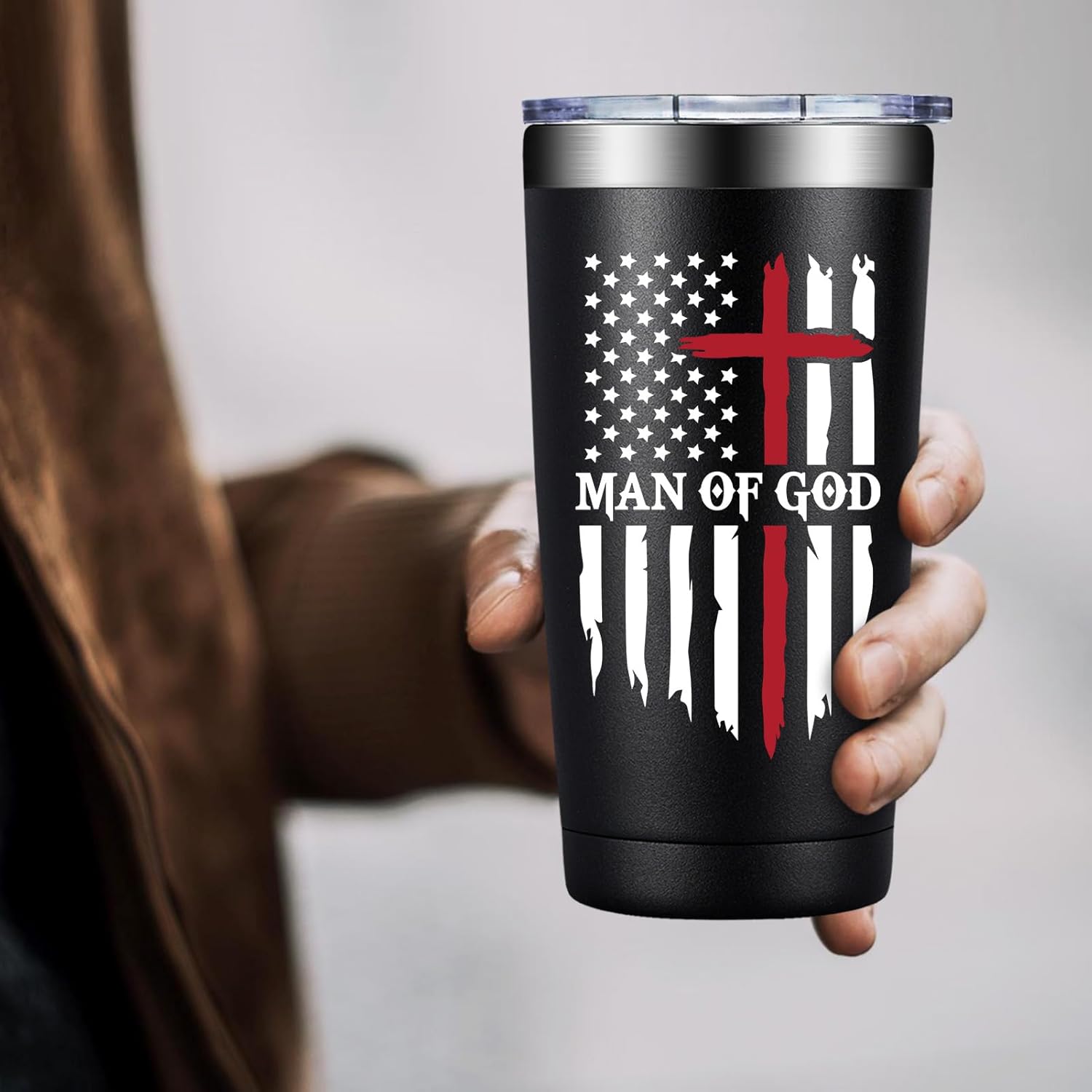 Christian Gifts for Men - Catholic Gifts - Religious Spiritual Faith Based for Men, Man of God, Dad, Pastor - 20oz Tumbler - Image 8