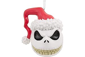 Hallmark Disney Tim Burton's The Nightmare Before Christmas Jack Skellington Head Christmas Ornament