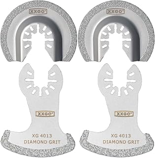 4 Pcs Oscillating Multi Tool Diamond Segment Swing Semi Circle Grit Grout Saw Blades XG4002D