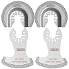 XXGO 3 Pcs Oscillating Multi Tool Hook Knife Blade for Cutting Roofing Shingles PVC Carpet Cardboard XG3310U