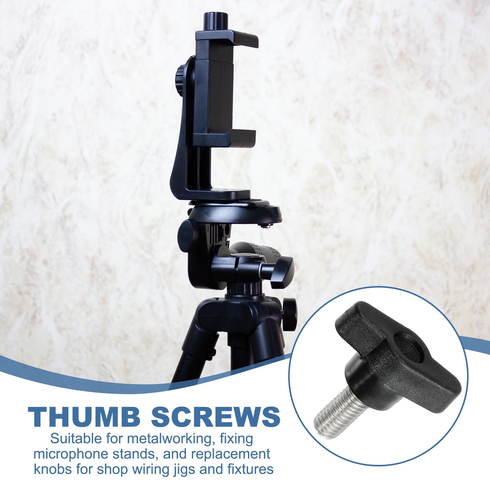 YELARXI Z- Shaped Thumb Screws 304 Stainless Steel Tee Wing Knobs Screws Clamping t Head - Image 4